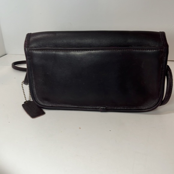 COACH rare vintage Bonnie Cashin Brown Leather made NYC Crossbody Bag - Picture 4 of 11